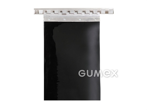 Folie CS-COVER, 3mm, Breite 300mm, 72°ShA, PVC, -20°C/+60°C, schwarz, 